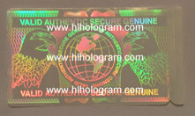 security transparent holographic ID card samples 1